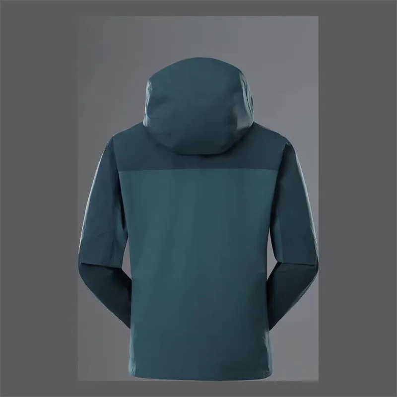 Leisure Style Smart Casual Navy Black Gray Windbreaker Jacket of  Hoodie Water Repellent Jacket for Men