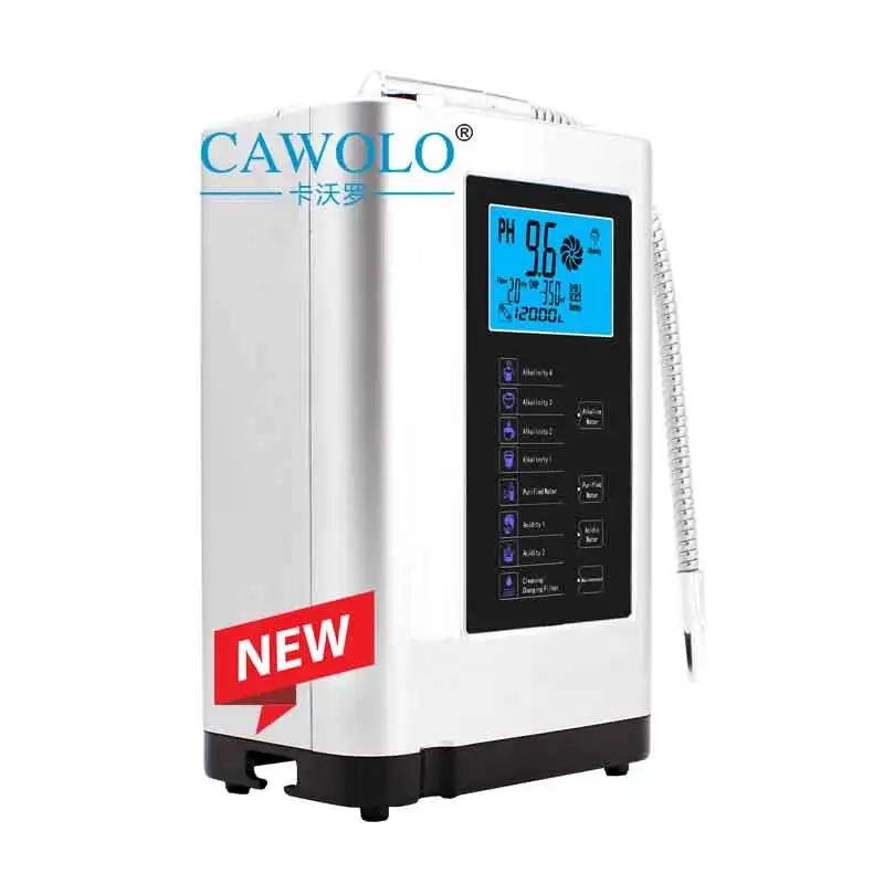 Cawolo Высокий pH японское титановое Платиновое Покрытие 5/7 тарелок ионизатор щелочной воды Kangen