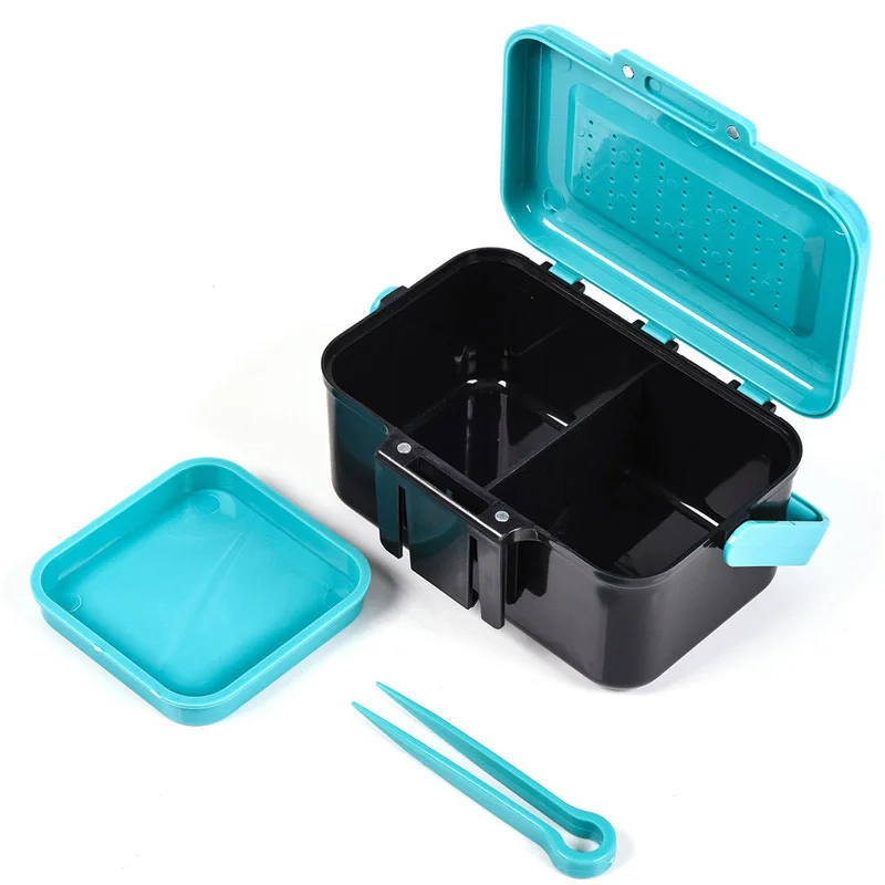 Durable Portable Multifunction Earthworm Fishing Boxes/Fish Lure Hook Bait Tackle Waist Fishing Tackle Boxes Fishing Accessories