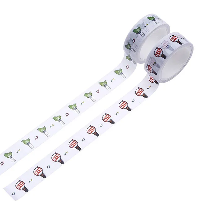 Custom logo pattern printed kpop idol washi tape for fan event