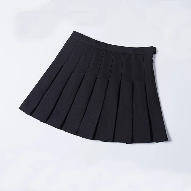 Skirts Women Fashion Summer High Waist Pleated Skirt Candy Colors Female Mini A-Line Stitching Button Bottom Girls Dance Skirts