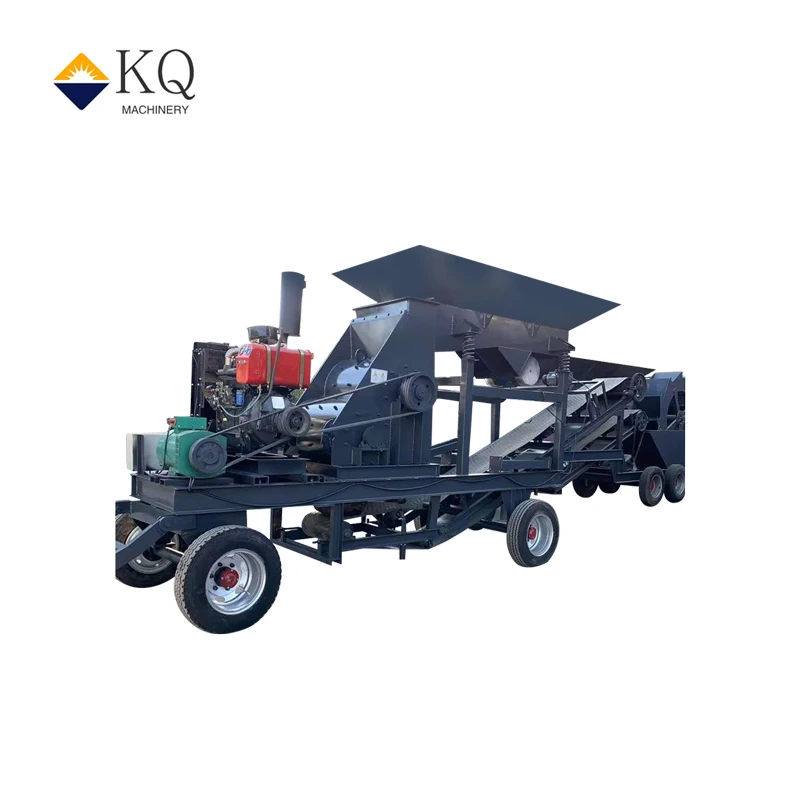 Mini Stone Crusher Mobile Hammer Crusher Mobile Sand Making Crusher Machine