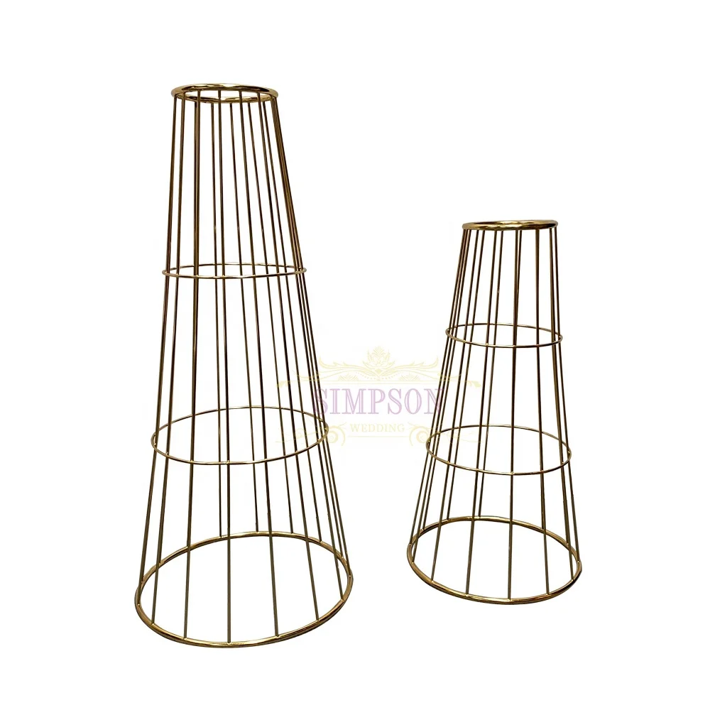 cheap golden metal flower stand metal plant stand shelf flower pot holder