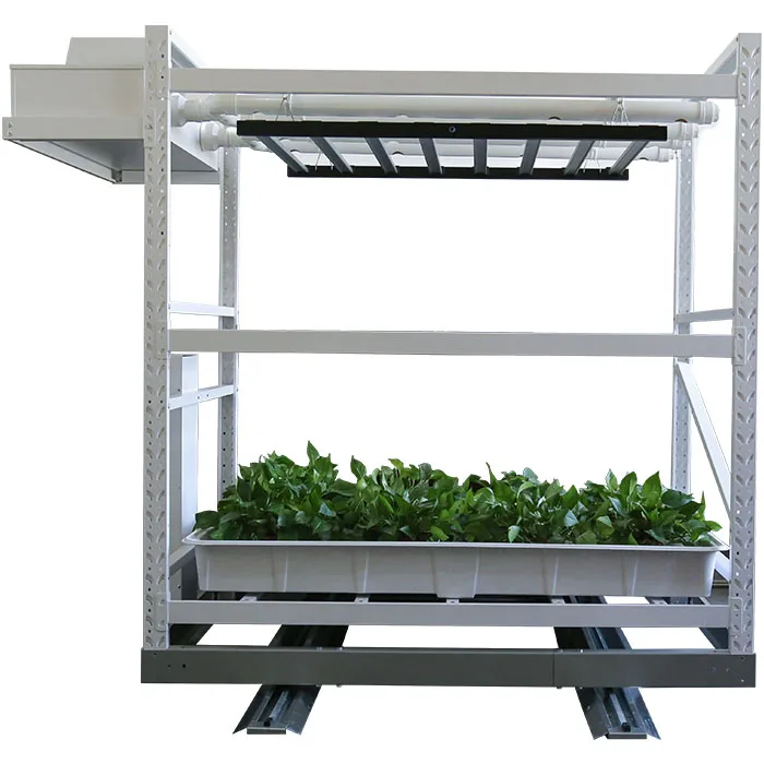 2024 NEW Design Hydroponic Growing Ebb And Flow Trays Multi-layer Rolling Bench Shelves Vertical Grow Table Grow Racks