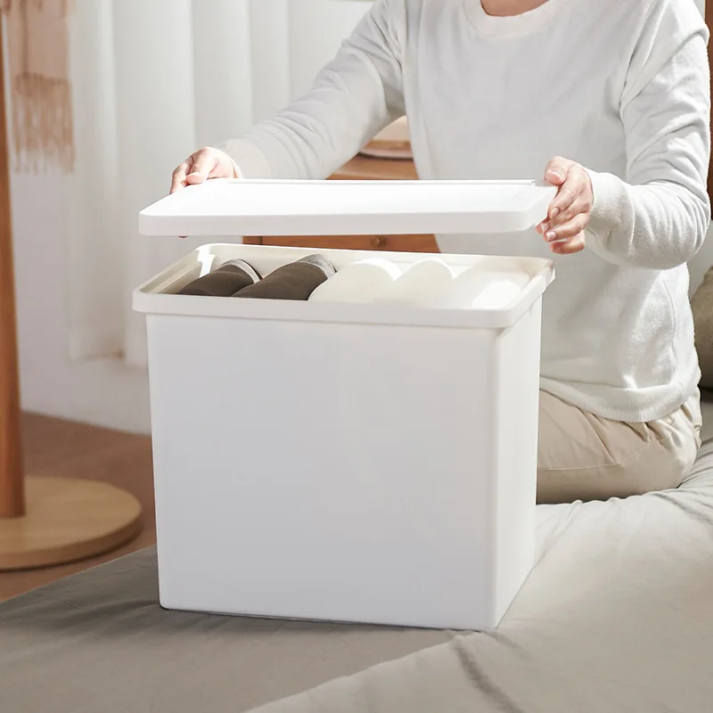 Desk Drawer Organizer Hidden Storage Box Home Kitchen Space Saving Large Vertical Plastic Storage Box With Lid