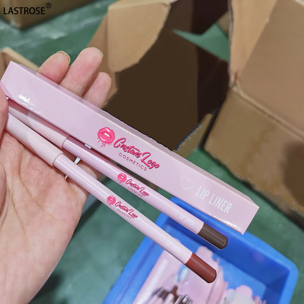 OEM vegan creamy lip liners lipstick pencil private label cosmetic waterproof matte lip liner pencil