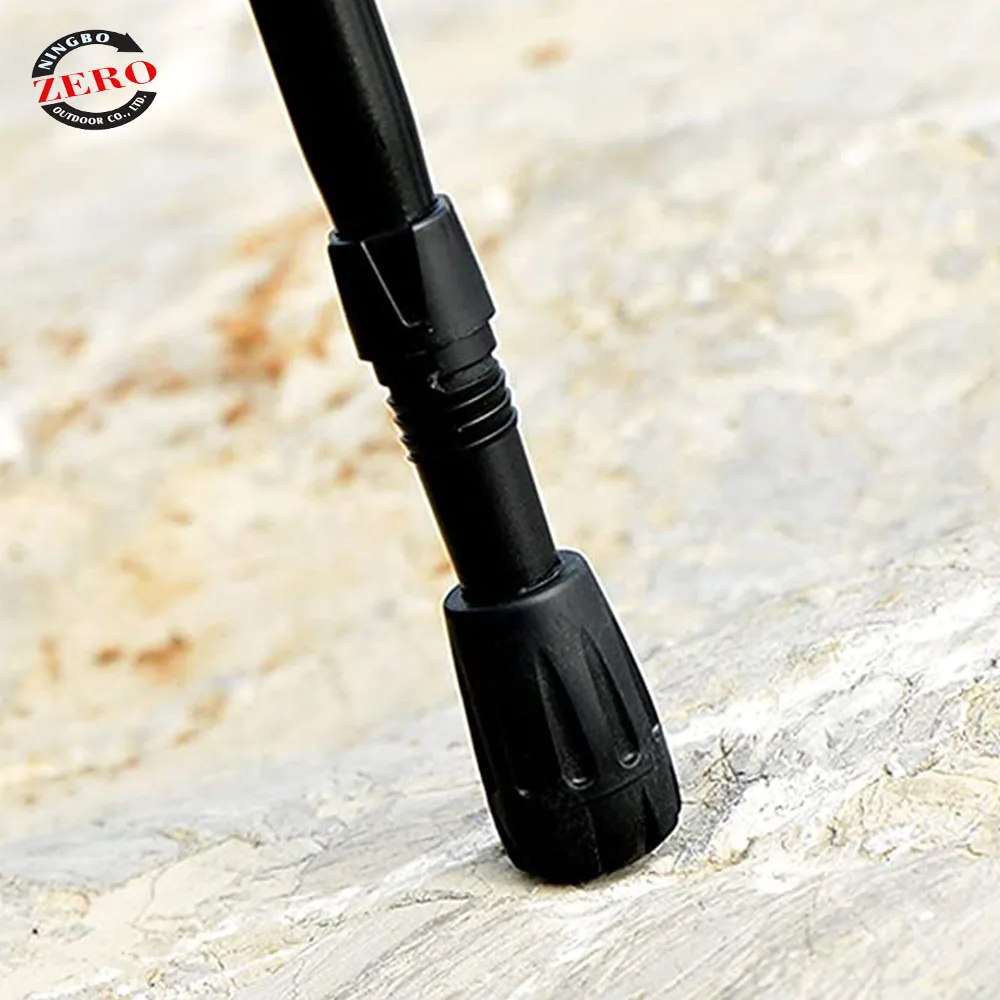 Rubber Trekking Pole Tips Hiking Walking Sticks Caps Ends Replacement Tip Protectors, Shock Absorbing and Enhanced Stability