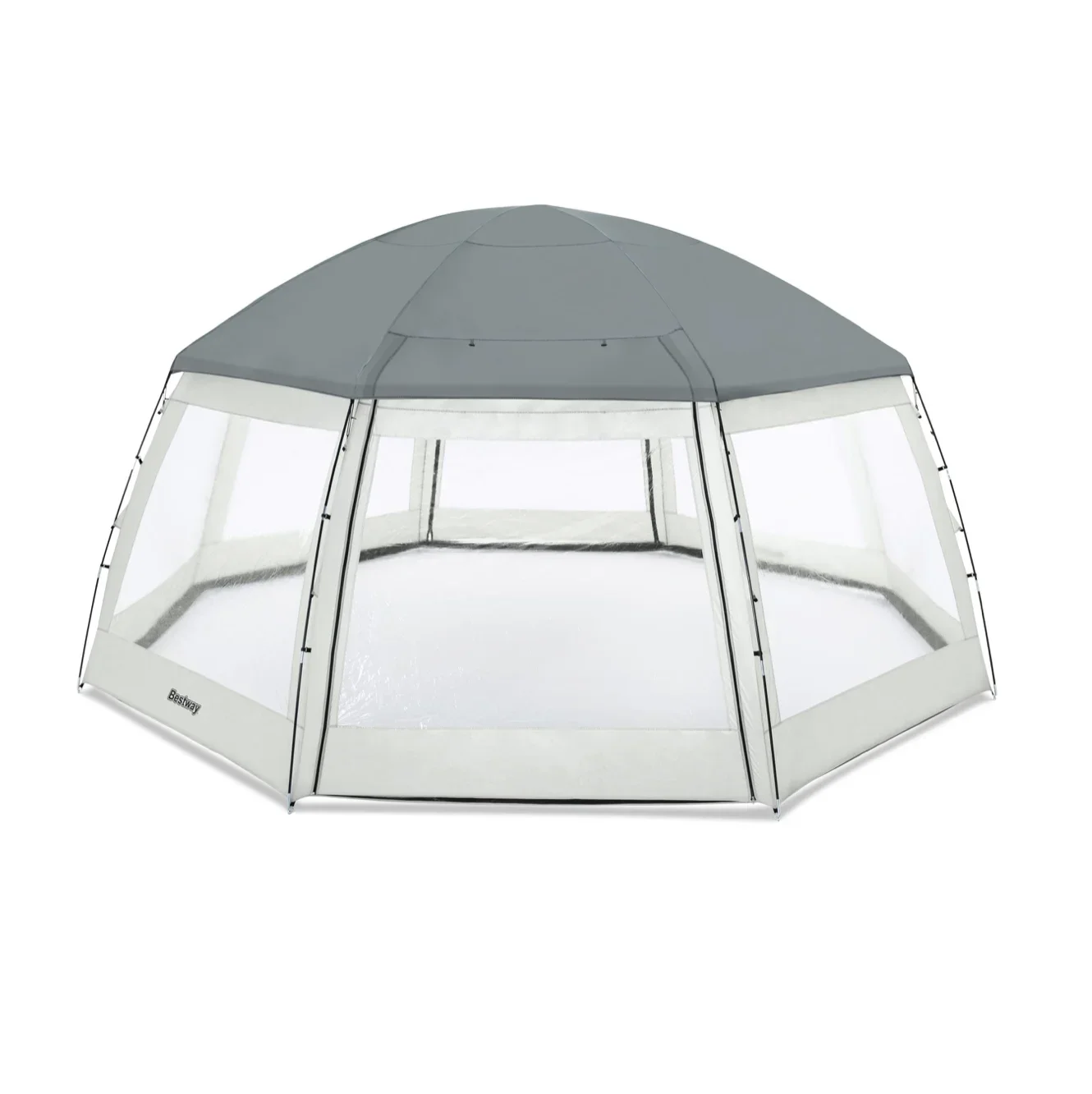 Bestway 58612 swimming pool dome tent rain and sun protection cover ambience