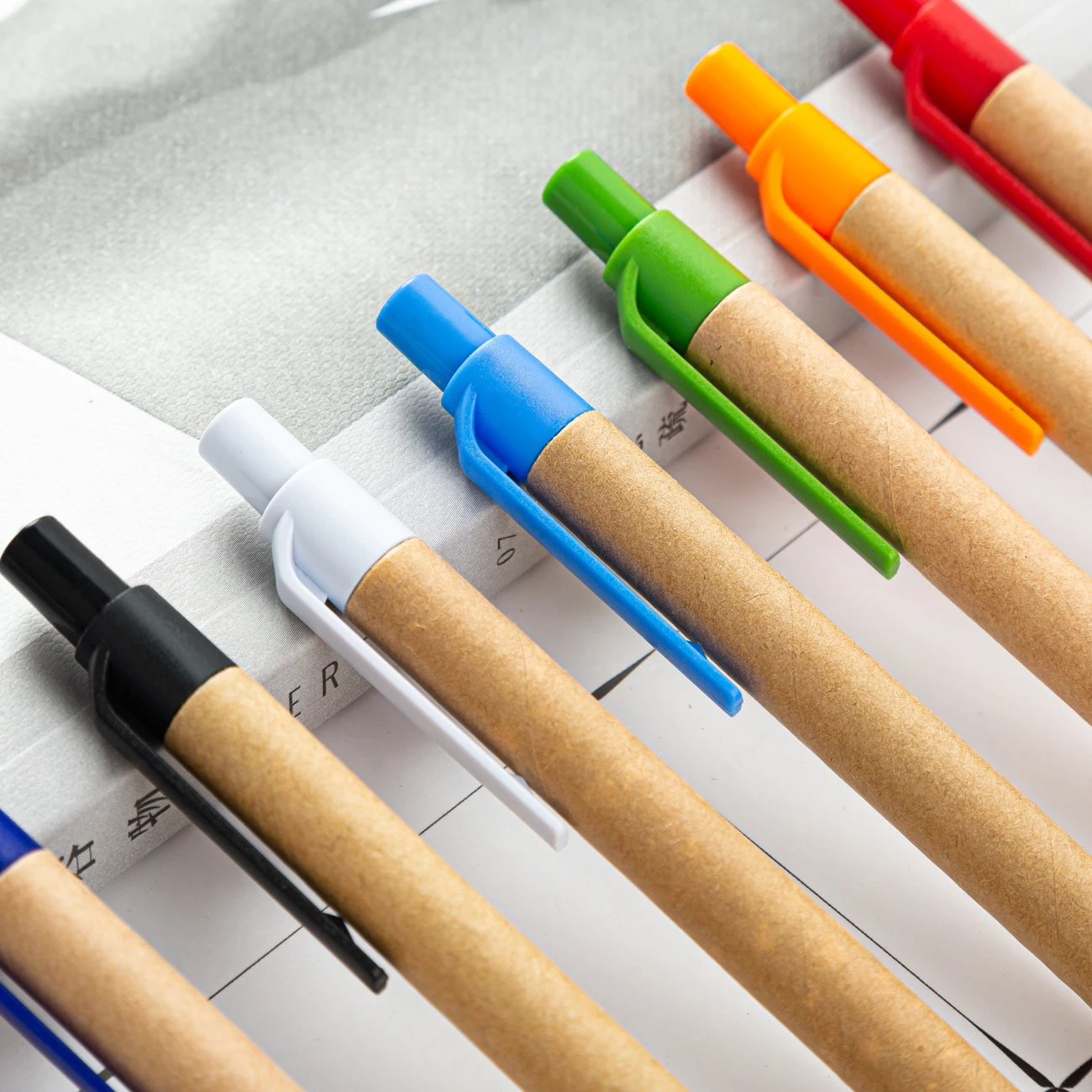 Promotional Logo Custom Recycled Paper Ball Pen Eco-friendly Ballpoint Pen With Cheap Price