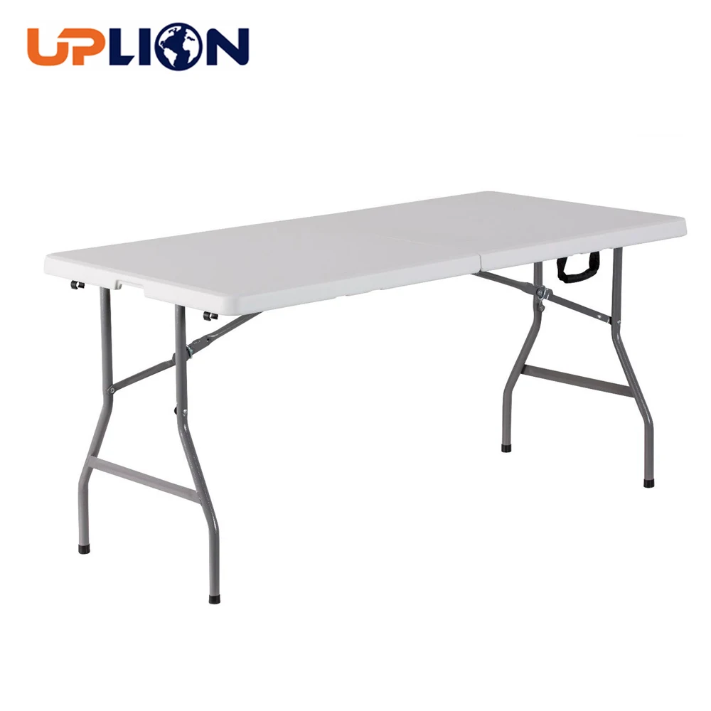 Uplion 6FT HDPE portable plastic folding table rectangular dining camping table