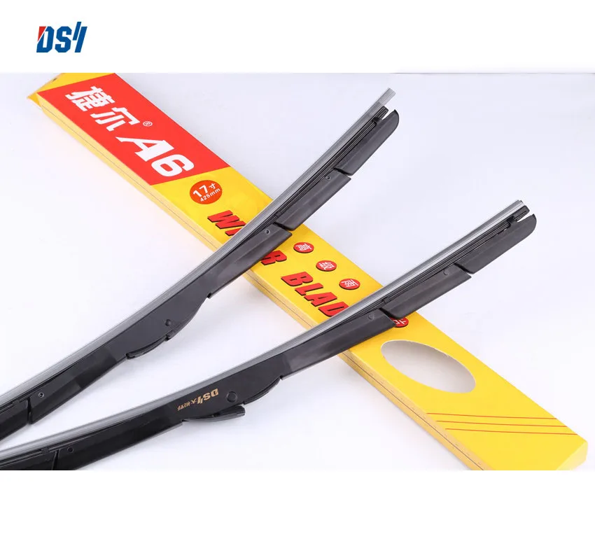 Dongguan  DSY 516 wiper blade factory over color wiper blades Chrome  with spray  nozzle For Cars