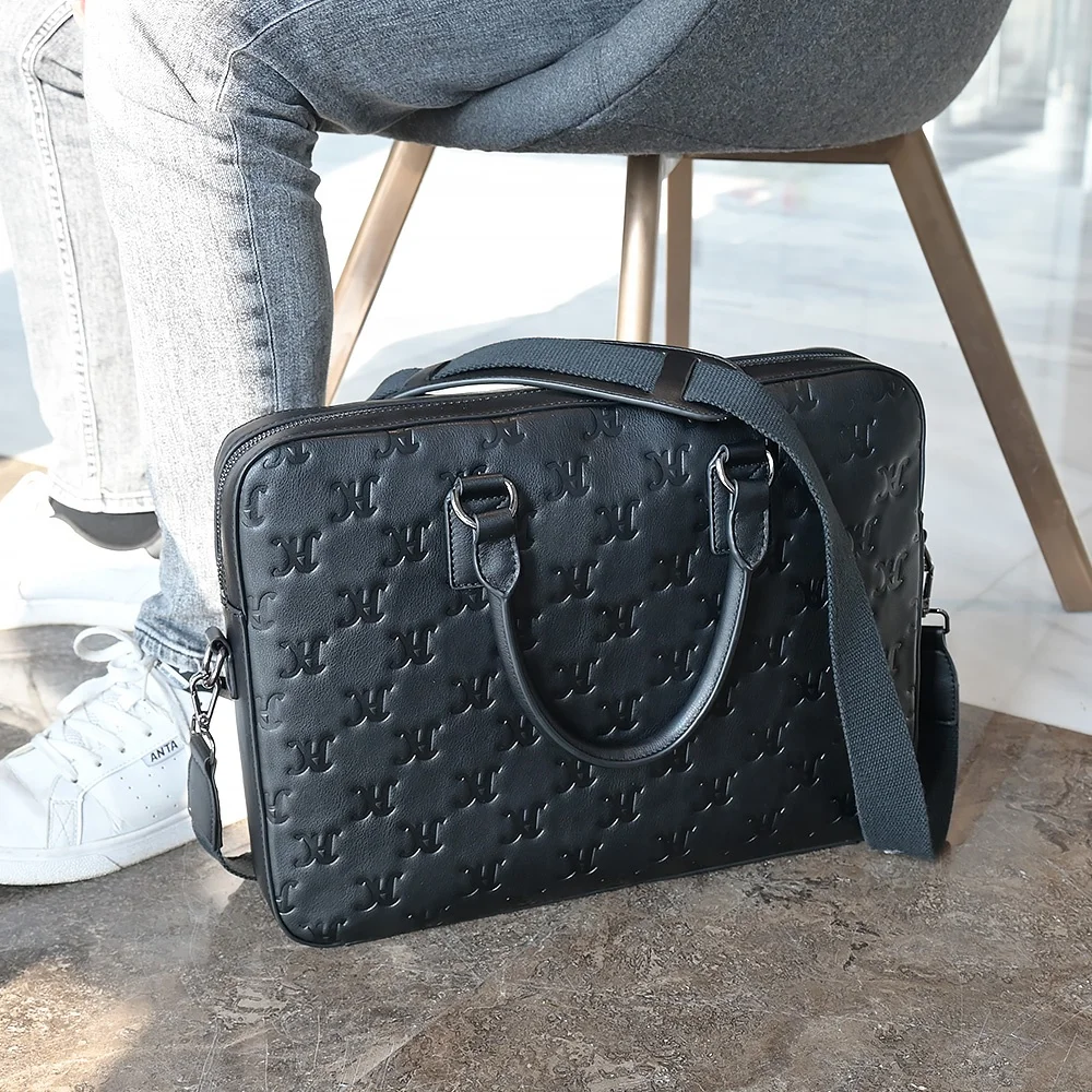 Wholesale Office Business Bags Mens Custom Leather Business Briefcase Men Bags