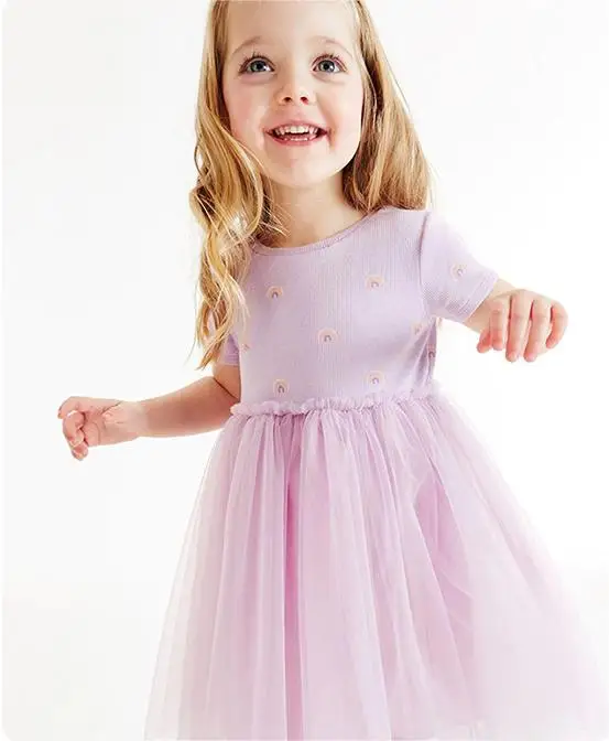 Children Girl Clothing Kids Clothes Printing Summer Short Sleeve Little Girls party skirt baby Princess Dress