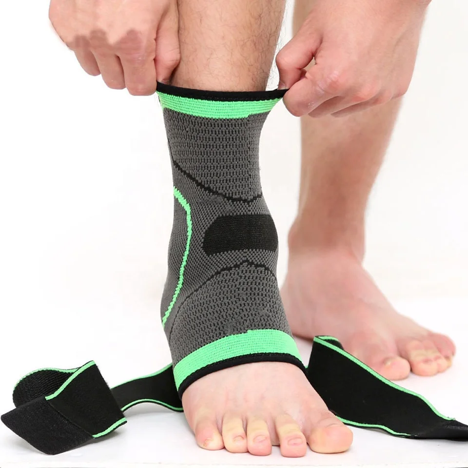 Ankle Support Sleeve Sports With Binding Strap ankle support