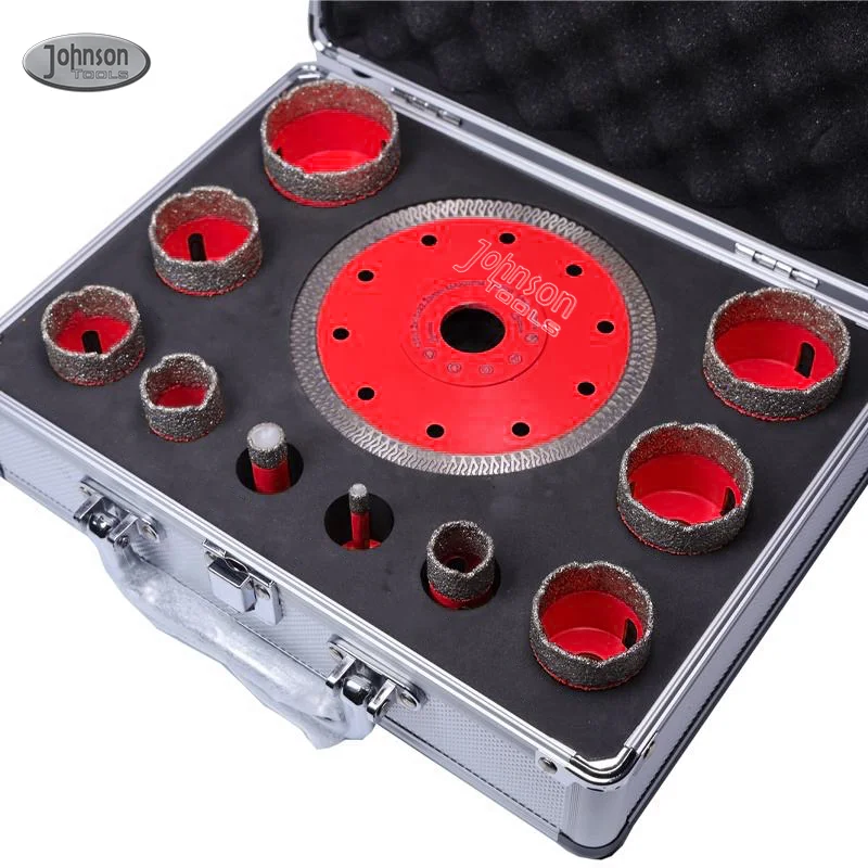 Porcelain Cutting disc and Drill Bit Set for porcelain tile, ceramic, marble, masonry