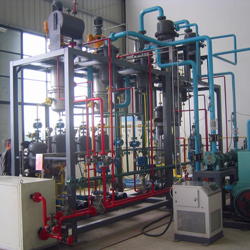 Modular design with platform without installation 5-15Tons/day continuous black oil refinery