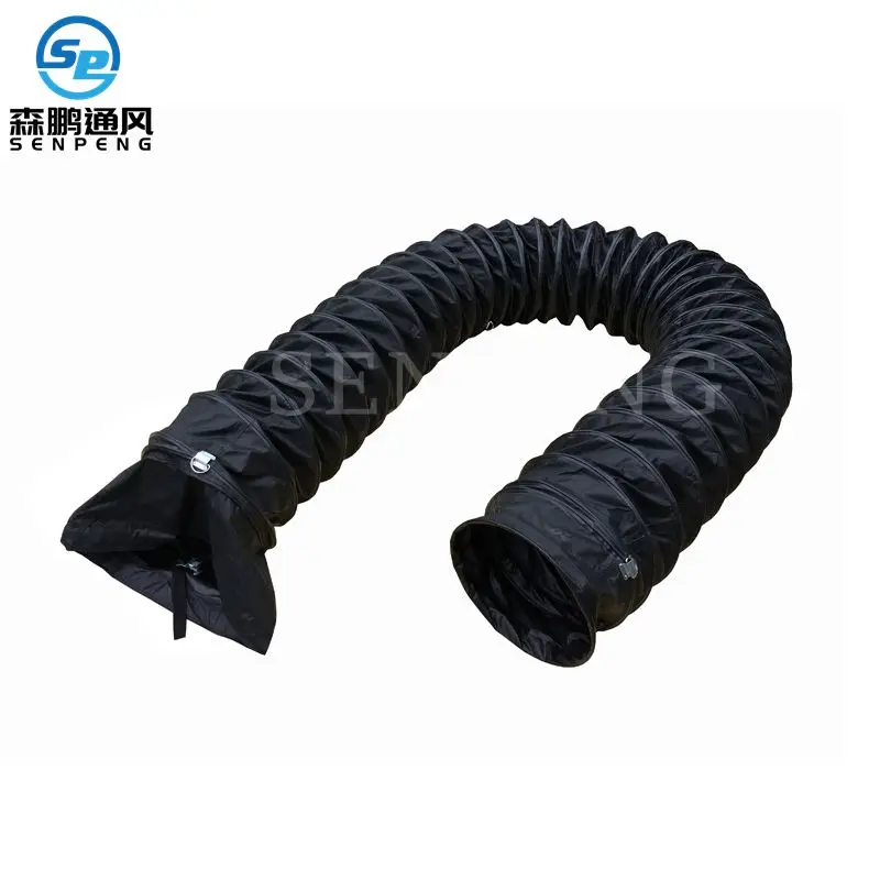 200mm Diameter 5m Length Black Fire Resistant and Anti Static Flexible Air Duct Hose