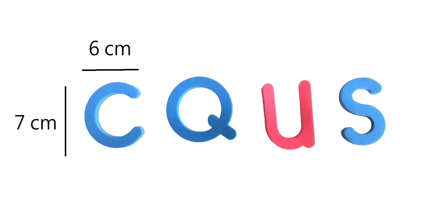 Customized Magnetic Alphabet EVA Foam Letter Toys Kits For Children Spelling Game