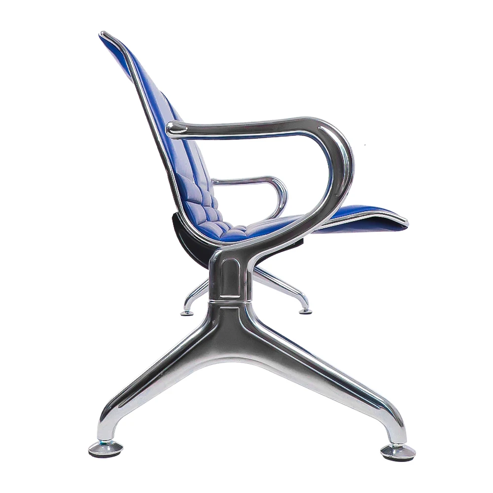 Project  colorful pvc 2 3 4 5 seats hospital bench seating for Office reception