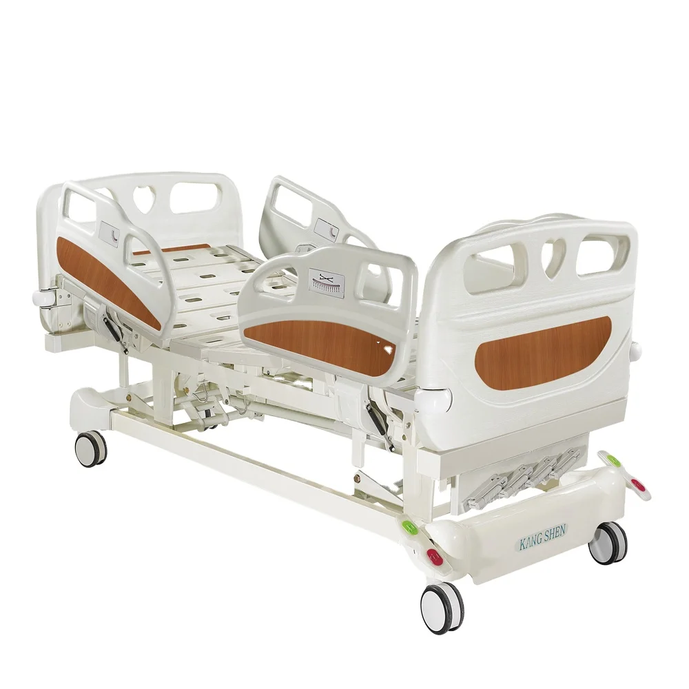 KS-S501yh High Quality 5 Function Manual ICU Patient Care Folding Hospital Bed for Wholesale