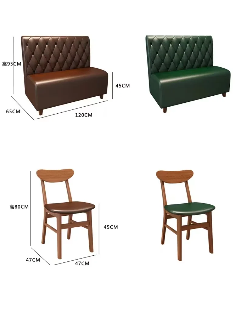 American industrial style soild wood restaurant tables and chairs restaurant furniture, cafe furniture, booth seating