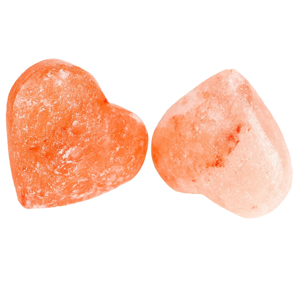 Heart Massage Stone Pink Himalayan Crystal Hand-Carved Stone for Massage Therapy Deodorant and Salt and Sugar Scrubs
