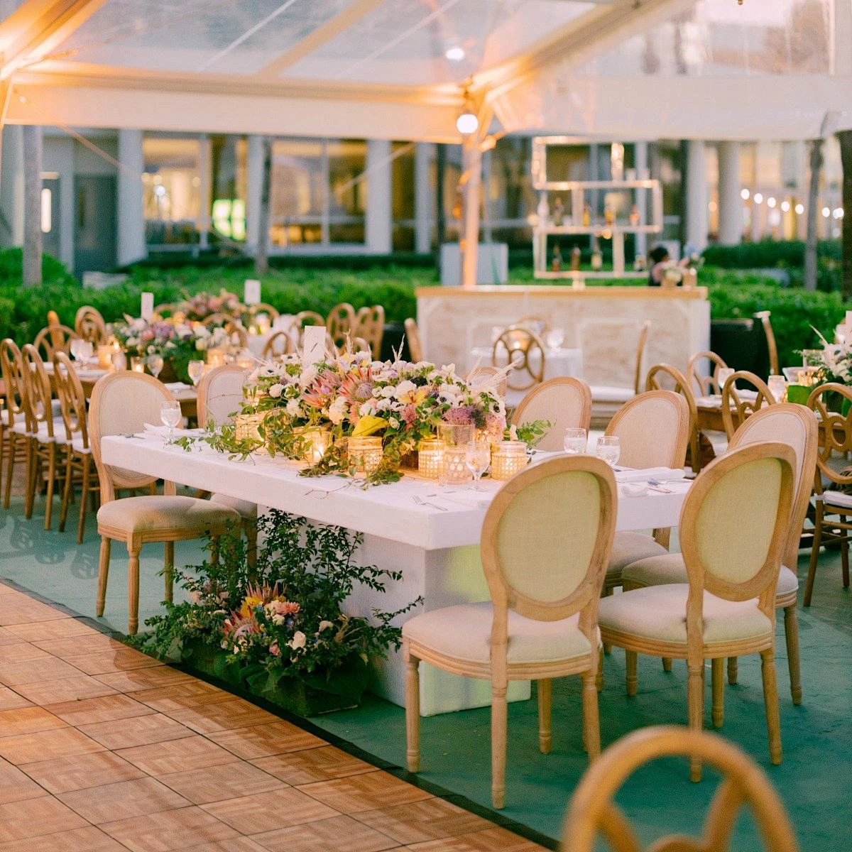 Antique Style Stacking Louis Chair Combines Rattan Cane Back With Classic Elegance for Timeless Events