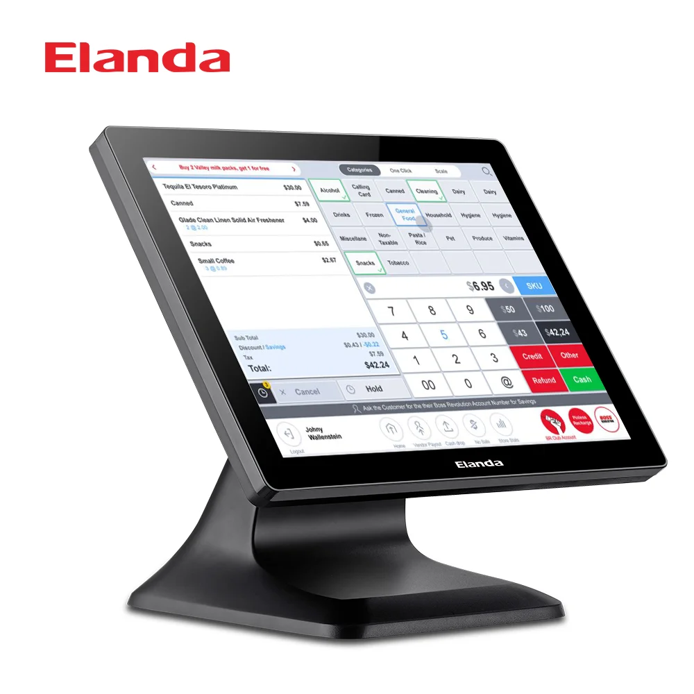 Smart POS Machine WIFI Cash Register Dual Screen Window All in one POS Systems