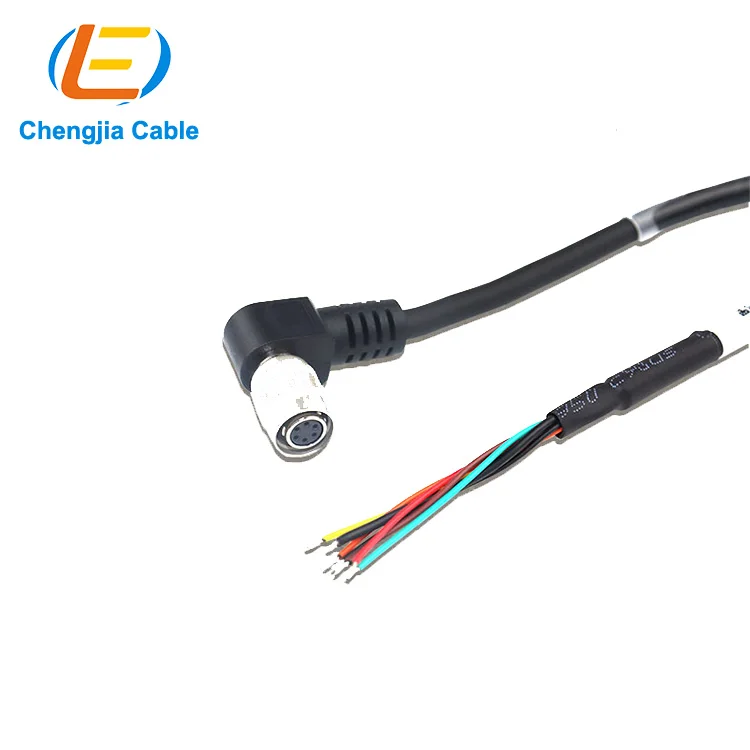 Hirose Hr10a-7P-6S 2Pin Communication Field 12Pin Female I/O Cctv Industrial Hd-Sdi Camera Cable