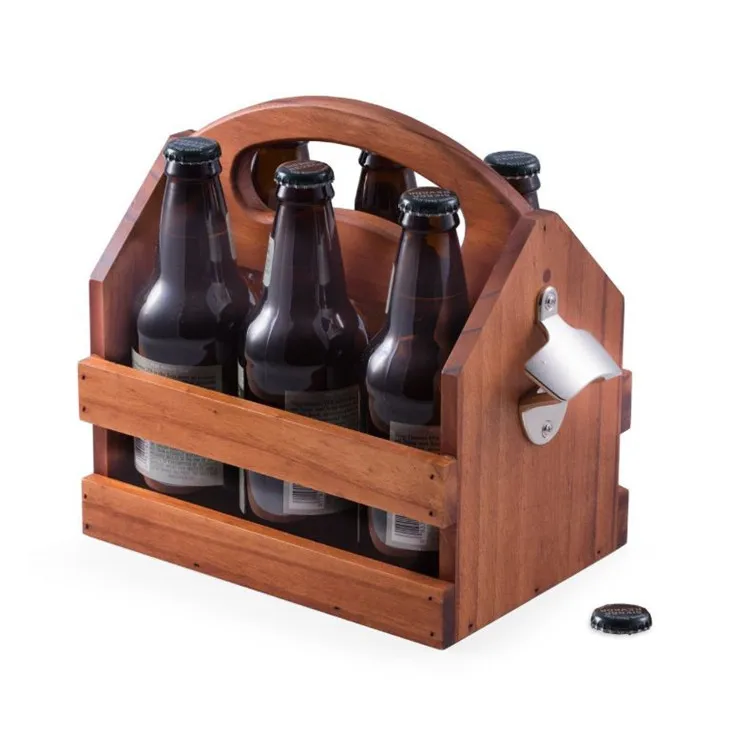 
Bar counter top service decorative portable solid brown coke wooden crate 