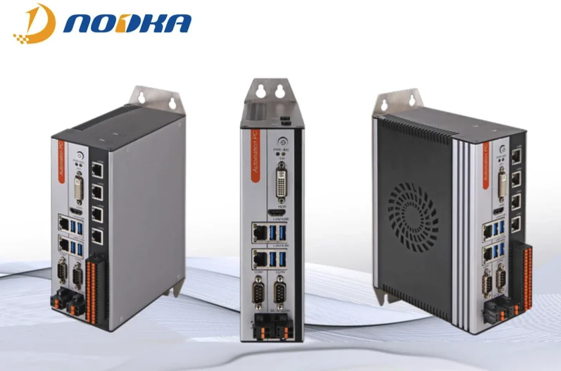 Core i7 i5 i3 pentium Celeron Fanless mini PC with 4 POE for machine vision