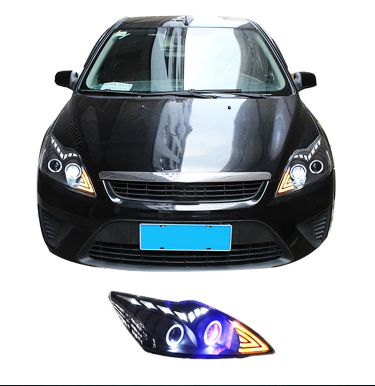 Car Styling For Ford Focus 2009-2013 headlights For Focus Head Lamp Led DRL Front Bi-Xenon Lens Double Beam