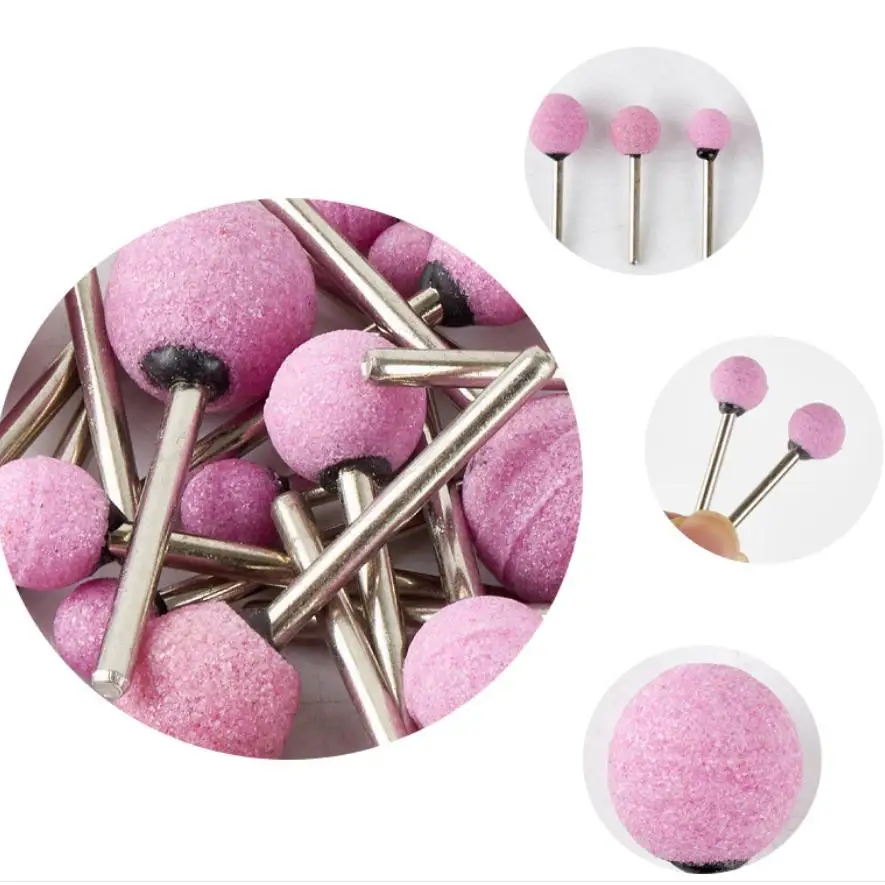 16mm Pink Corundum Ball Shape Grinding Head Abrasive mounted point