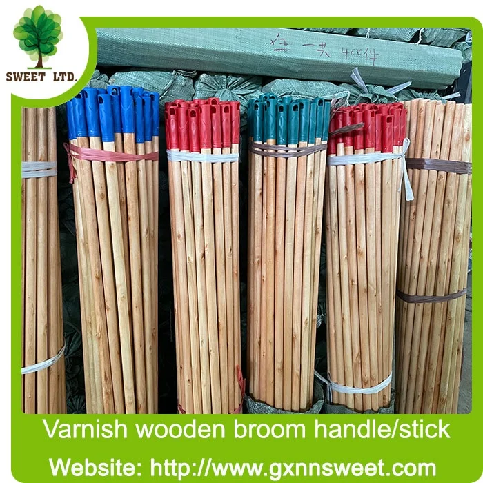 1.5 Meter 1.4 Meter Length 25mm Diameter Broom and Dustpan Set Broom Stick by Machine Making Wooden Stick Broom Handle