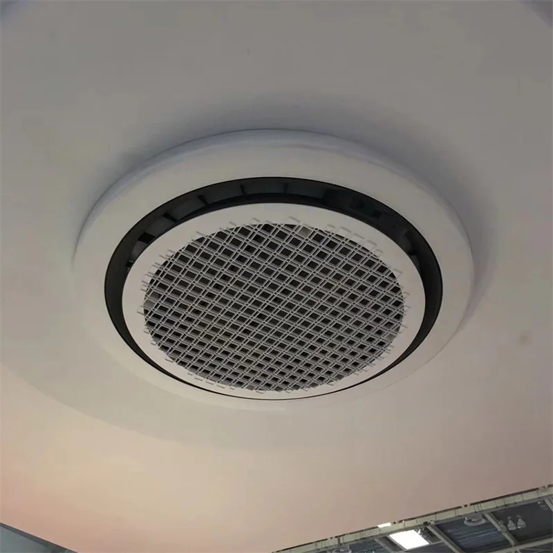 CE Certification 360 Outlet Round Shape Fan Coil Unit card Wind Outlet FCU Air Conditioner Cooling Fan Coil Unit Ceiling
