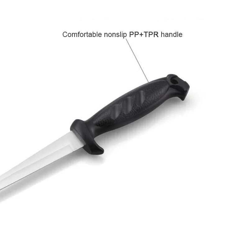 
PP+TPR Lightweight Filleting Knife 6 inch Multi Colors Knife for Outdoor Kitchen Tools Fillet Knife 