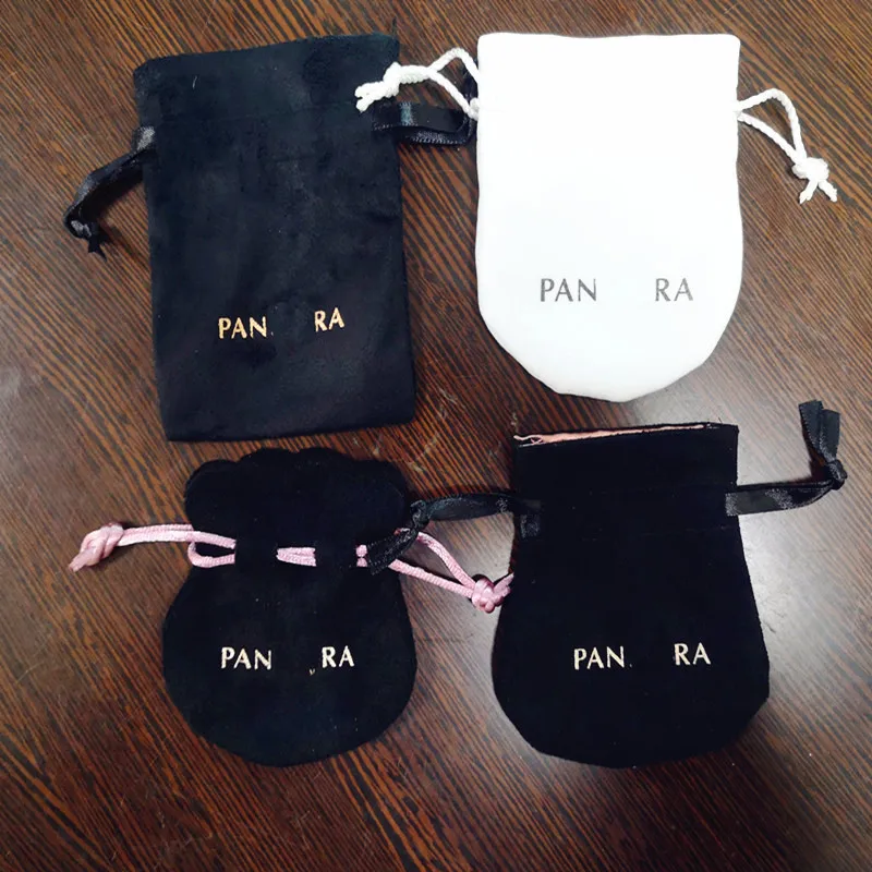 
Wholesale bracelet cloth bag fit for pandora charm pouch white bag  (1600174781035)