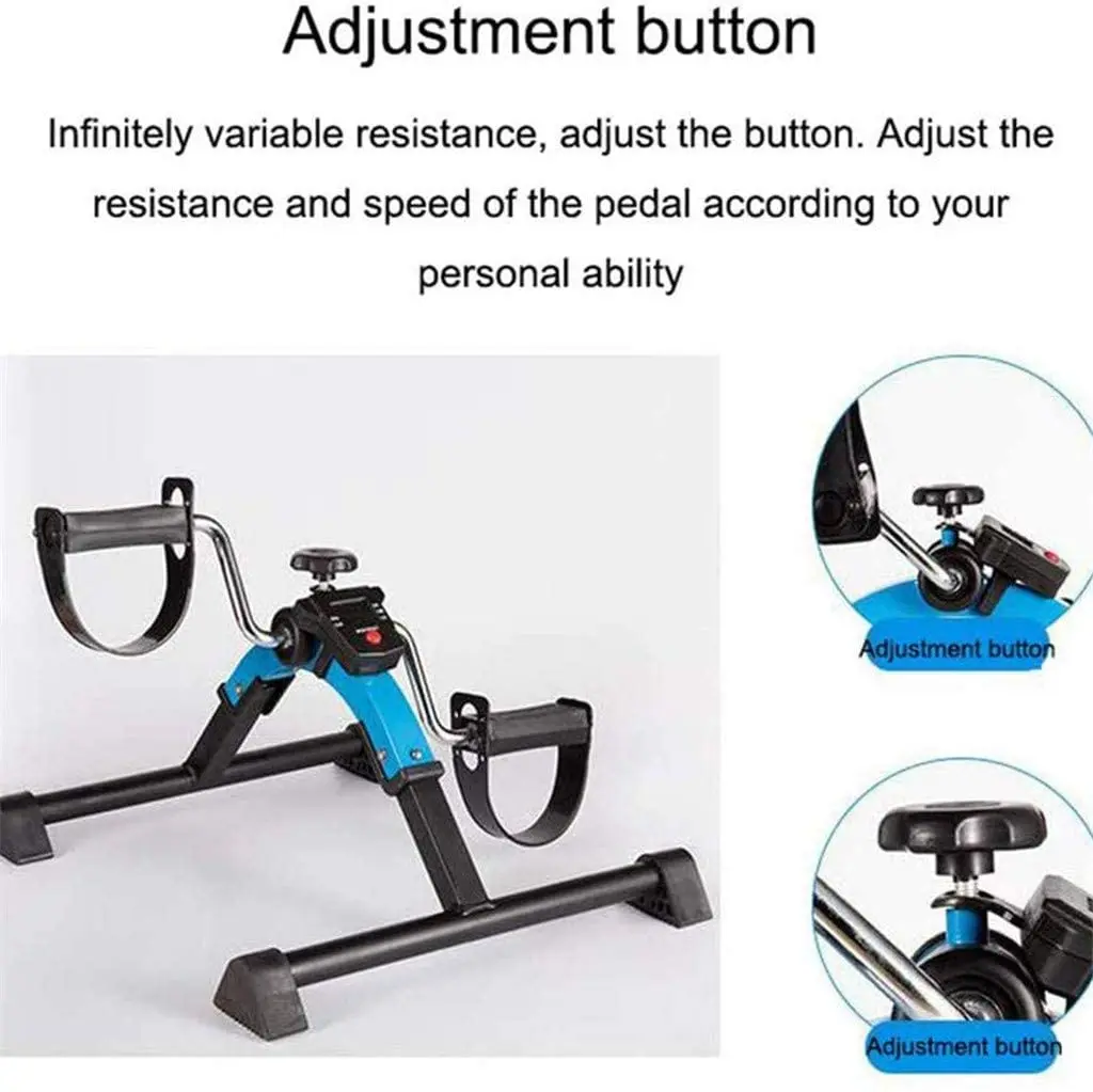 Foldable Pedal Trainer Exercise Bike Fitness Gear Arm and Leg Trainer Training Device Mini Bike Exerciser Bike Pedal Exerciser