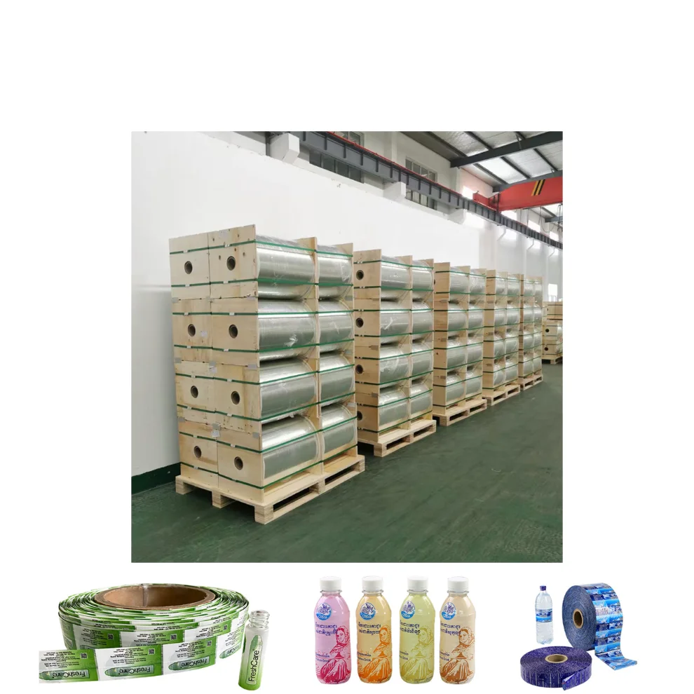 2021 High Quality Durable PE Plastic Shrink Film Wrapping Machinery PVC heat shrinkable film for packaging