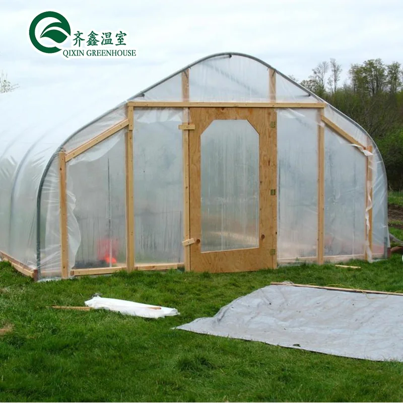 single span film greenhouse mushroom growing equipment