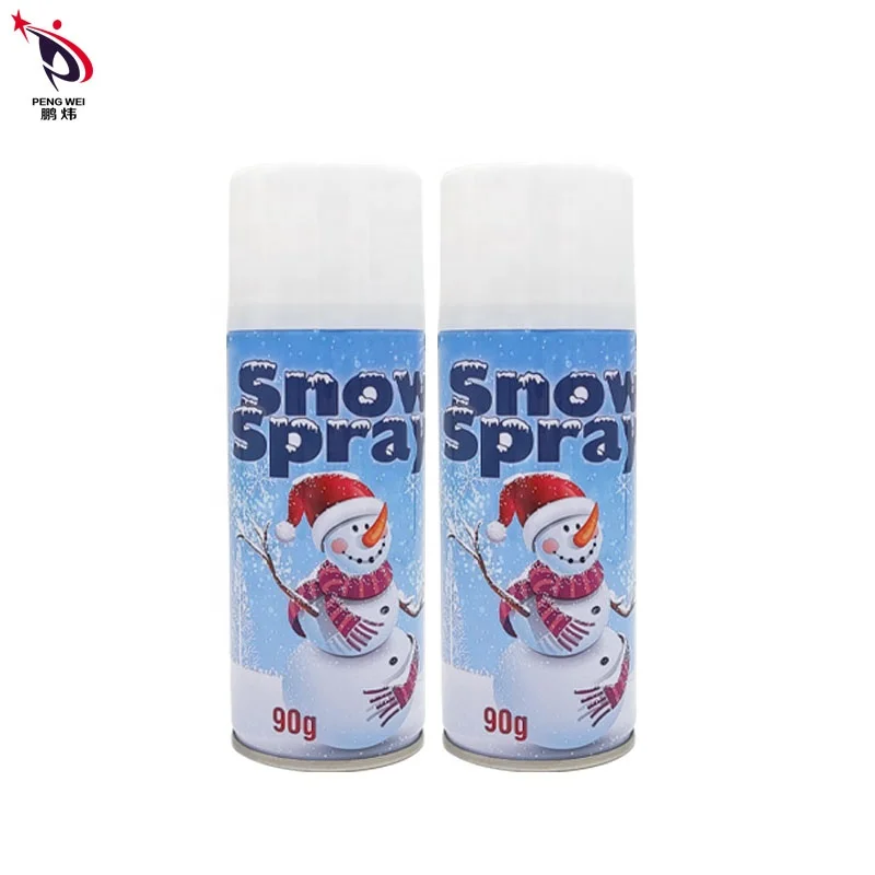 OEM Colored Snow Spray Winter Harmless Aerosol Christmas Frost Spray Christmas Holiday Glass Natural Melting Snow Spray