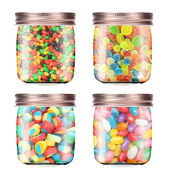 Wholesale Empty 35g 45g 350ml 500ml Custom 4oz 8oz Food Grade Plastic Honey Jar Pot Container Plastic jar with lid