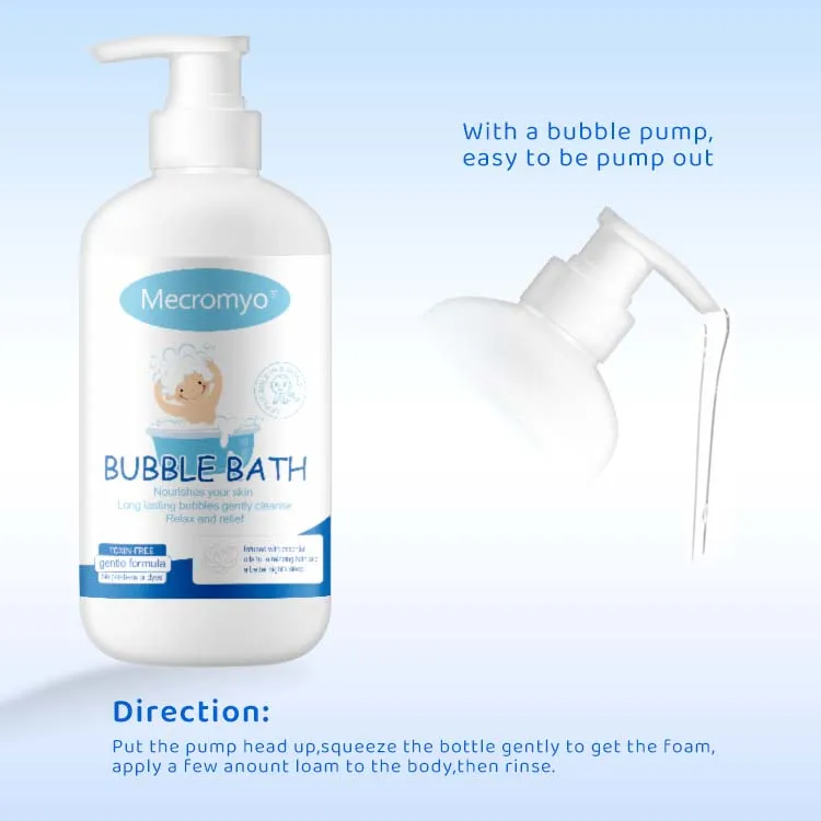 OEM/ODM собственная Марка Органическая густая пена на основе растений, не раздражающие пузырьки для ванны, жидкость для ванны, Детская пузырьковая Ванна