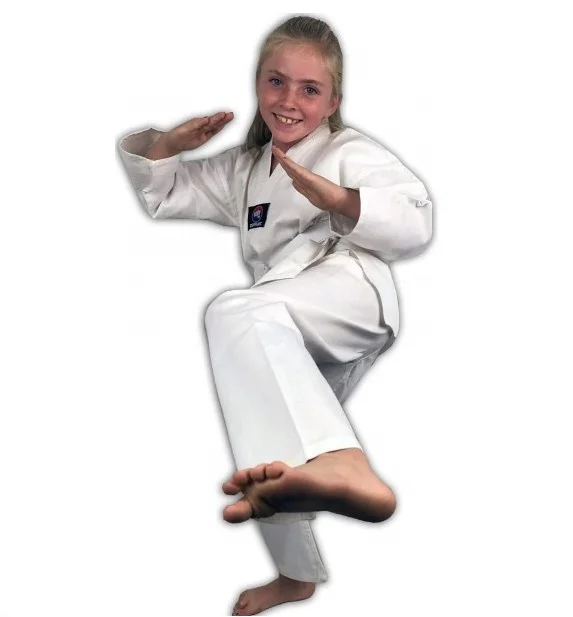 Костюм для боевых искусств Tae Kwon Do Gi Студенческая форма с белым