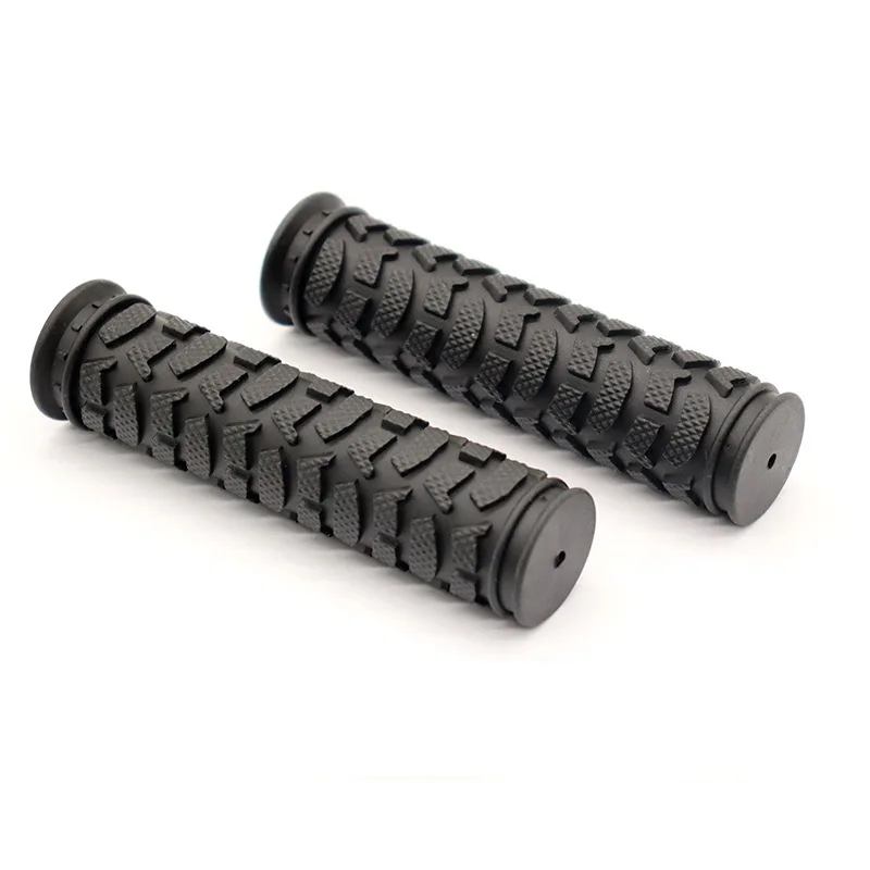 OEM 120mm 22mm Black Rubber Lock On Non-Slip Bike Grips fit for Fixed Gear Bike Mountain Bike Bicycle Handlebar Grip Accessories