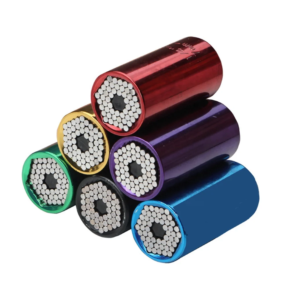 Universal Socket Adjustable 7-19mm Torque Ratchet Socket Wrench Set Spanner Multi-Function Hand Tool Set