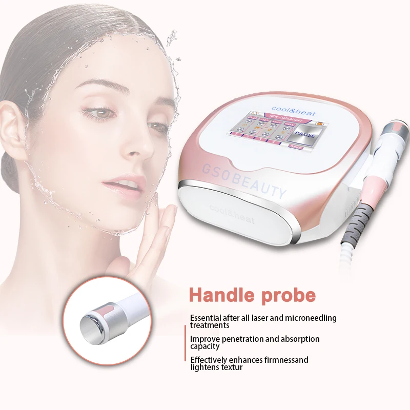 Portable Cool Ice hammer Face Lifting Heat Device Electroporation Cryo Facial Skin D-cool Machine Skin Cooling Freezing Machine