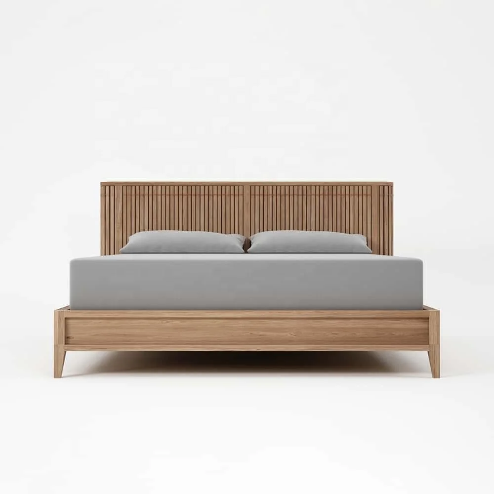 American Style special design bed frame Strong 1.8mx2m Bedroom Furniture Solid Wood Bed frame modern for bedroom