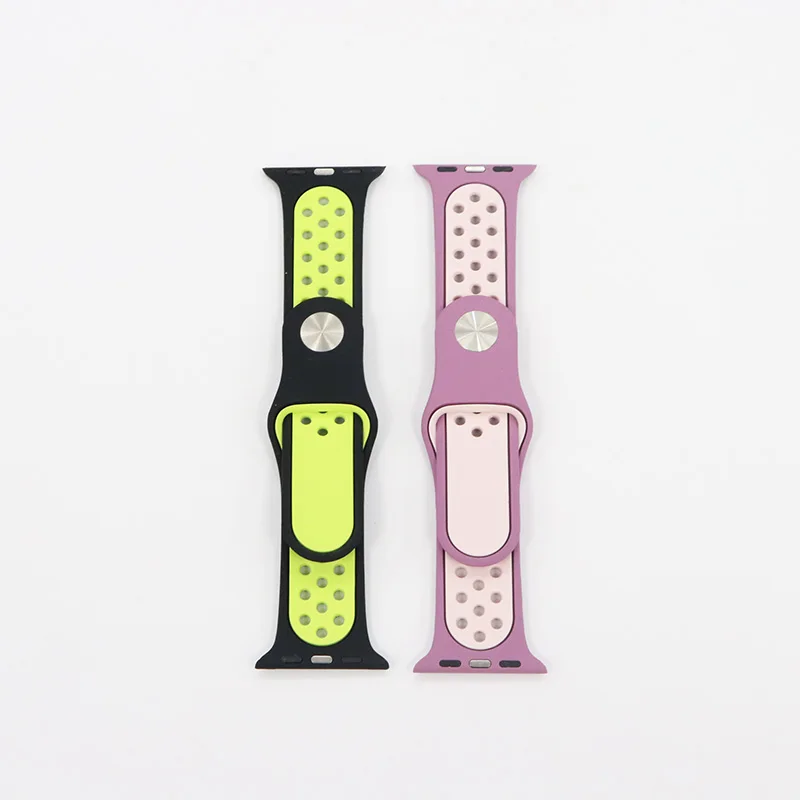 Factory Direct Sell Custom Replacement  Bands Silicone Watch Straps for Apple Watch Band Strap 44mm
