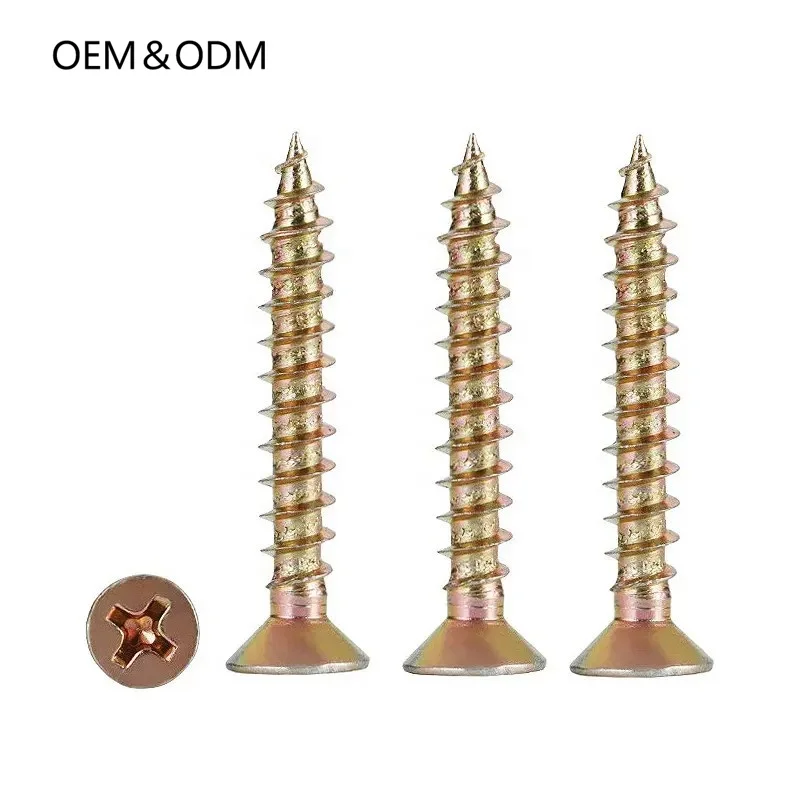 Ss316 Screws Self Tapping 16Mm Wood Cross Self-Tapping Screw Full Thread Stainless Steel Self Tapping Screws